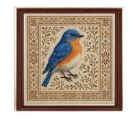 Generico Embroidery Kit For Beginners - Hummingbird Needlework Kit With Floral Pattern, Bird Themed Stitching Set Providing Creative Hand Craft Learning | Complete Craft Pack Enhancing Skill Building