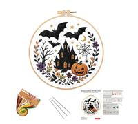 Generico Embroidery Kit - Halloween Theme DIY Sewing Art Craft, Adults Kit