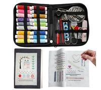 Generico Embroidery Stitchs Book, Portable All Scenario Embroidery Stitchs Book & Sewing Kit, Creative DIY Sewing Books with Complete Toolkit and Instructional Tutorial for Beginners & Craft Lovers