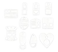 Generico Embroidery Thread Bobbins Set 11 PCS ABS Sewing Floss Winders 4.4×4.3×0.2cm Compact And Lightweight Storage Cards | Craft Organizer for Needlework, Quilting, Cross, DIY Sewing Projects,