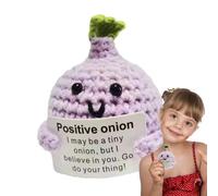 Generico Emotionale Unterstützung Gemüse häkeln - Positives Mini Häkeldekor | Süße Ermutigungspuppe | Kleine Häkeldekoration lustig, Häkelspielzeug für Tisch Geschenk