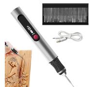 Generico Engraving Pen - ABS 12x3cm | USB Rechargeable Cordless Engraving Machine with 30 Drill Bits And Guide | Mini Engraviing Tool for Artists And DIY Enthusiasts To Sculpt Over 60 Surfaces
