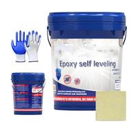 Generico Epoxy Colored Sand Floor Paint, Epoxy Floor Paint, Self-leveling High Gloss Marble Effect Coating, Waterproof and Non-slip for Garage, Basement, Condo, And Plywood Floors as Well (5kg,L)