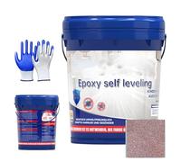 Generico Epoxy Colored Sand Floor Paint, Epoxy Floor Paint, Self-leveling High Gloss Marble Effect Coating, Waterproof and Non-slip for Garage, Basement, Condo, And Plywood Floors as Well (5kg,M)