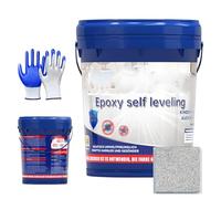 Generico Epoxy Colored Sand Floor Paint, Epoxy Floor Paint, Self-leveling High Gloss Marble Effect Coating, Waterproof and Non-slip for Garage, Basement, Condo, And Plywood Floors as Well (2kg,E)