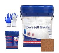 Generico Epoxy Colored Sand Floor Paint, Epoxy Floor Paint, Self-leveling High Gloss Marble Effect Coating, Waterproof and Non-slip for Garage, Basement, Condo, And Plywood Floors as Well (10kg,K)