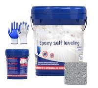 Generico Epoxy Colored Sand Floor Paint, Epoxy Floor Paint, Self-leveling High Gloss Marble Effect Coating, Waterproof and Non-slip for Garage, Basement, Condo, And Plywood Floors as Well (5kg,G)