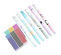 Generico Erasable Pens, Ballpoint Writing Tools, 0.5mm Cat Pattern Ink Pens, Smooth and Reusable Design for Kids, 5.91 Inches, Students, Office, School, Reporters, or Event Planners