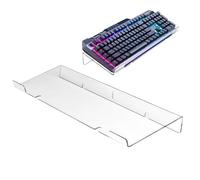 Generico Eřgonomic Acrylic Keŷboard Stand - Inclined Typing Stand for Desktops | High-End Computer Keyboard Riser for Schools Office | Clear, Wrist Comfort