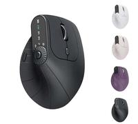 Generico Ergonomic Triple-Connect Wireless Mouse, Ergonomic Vertical Mouse, With 4 Adjustable Dpi and USB-C Receiver, With Multi-function Knob, for Laptop/Computer/Pc (Black)