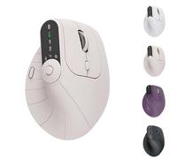 Generico Ergonomic Triple-Connect Wireless Mouse, Ergonomic Vertical Mouse, With 4 Adjustable Dpi and USB-C Receiver, With Multi-function Knob, for Laptop/Computer/Pc (Beige)