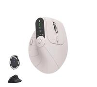 Generico Ergonomic+Triple-Connect+Wireless+Mouse,Mouse Wireless Ergonomic, Rechargeable, Screen Display, Multi-Knob,for Laptop/Pc/Mac (Beige)