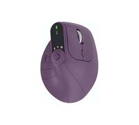 Generico Ergonomic Triple-Connect Wireless Mouse, Tri-Mode Wireless, Screen Display, Programmable Knob, Adjustable DPI 1000-2400, USB-C Recharge, Vertical Ergonomic Mouse (Dark Purple)