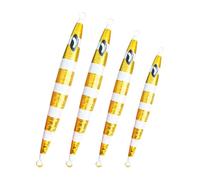 Generico Esca da sul Ghiaccio - 4 Pezzi Esche Luminose al Buio con Amo,Set per Esca da - per Pesce Gatto Spigola Persico Trota Luccio Acque Dolci E Salate