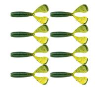 Generico Esca Swimbait per fondali Bassi vicini | Confezione da 8 esche morbide a paddle con design a forma pesce a coste