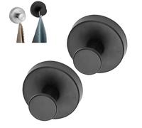 Generico Especialbest Suction Cup Hooks, Upgraded Suction Cup Hooks, No-Drill Waterproof Towel Hook, For Bathroom Wall, Kitchen, Glass, Towel(Black)