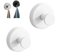 Generico Especialbest Suction Cup Hooks, Upgraded Suction Cup Hooks, No-Drill Waterproof Towel Hook, For Bathroom Wall, Kitchen, Glass, Towel(white)