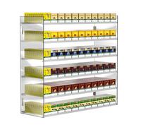 Generico Espositore Automatico per Sigarette con Sistema di Spinta - Supporto in Acrilico da Parete o da banco per l'organizzazione dei Punti Vendita, Soluzione di Merchandising efficiente per Un fac