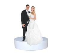 Generico Espositore da banco Rotondo per manichini - Perfetto per Boutique di Abbigliamento, Servizi fotografici per spose, sfilate di Moda, espositori per Negozi e Visual Merchandising