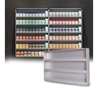 Generico Espositore da Parete in Alluminio per Sigarette e sigari - Elegante Supporto per Sigarette, cartine per Blunt e Caramelle - Organizzatore da banco per Negozi, Pratico ed Elegante