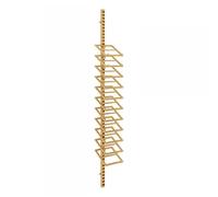Generico Espositore da Parete Multistrato per Piastrelle, 200 cm, Oro, Versatile mensola da Pavimento per Piatti Decorativi, Libri e Foto, Elegante Soluzione per Lo stoccaggio in Showroom.