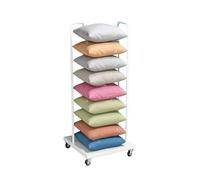 Generico Espositore For Cuscini Portaoggetti Verticale, Scaffale For Cuscini Con Ruote, Organizer Decorativi, For La Scuola Domestica Hotel(White)