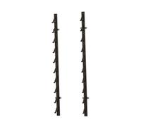 Generico Espositore For Piastrelle Da Pavimento A 10 Strati, Piatti Parete, Campioni Bianco/nero(Black,Card slot depth 10.5cm)