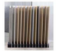 Generico Espositore For Piastrelle Da Pavimento A 13 Griglie, Organizer For Campioni Di Ceramica, Scaffale For Esposizione Di Pavimenti Scanalati, For Sale Espositive(Black,50X10X100cm)