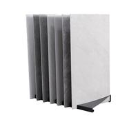 Generico Espositore For Piastrelle Da Pavimento, Espositore For Campioni, Supporto Verticale For Piastrelle Da Pavimento Con Inserimento Obliquo, Contiene 13 Piastrelle(Black,100x30x10cm)