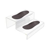 Generico Espositore in Acrilico - Supporti in Acrilico Trasparente per Display,Espositore a 2/3 Strati per Scale per Caramelle Alzate per Scarpe Gioielli