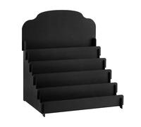 Genérico Espositore per biglietti di auguri - organizer in legno a 4 livelli, supporto per cartoline e volantini, per venditori, foto, gioielli, snack, adesivi, artigianato, negozi,