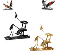 Generico Espositore per bottiglie di Coca-Cola e vino a forma di teschio, espositore per bevande in stile steampunk, espositori per bottiglie a forma di teschio (Black + Gold)