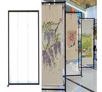 Generico Espositore per mostre, Mobile, Pieghevole, con Ripiani pubblicitari autoportanti, Pannello per Galleria, Supporto per opere d'Arte, 8 cavalletti in Alluminio, 1