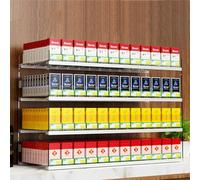 Generico Espositore per Sigarette a più Livelli, espositore per Snack e Altri Articoli da Vendita al Dettaglio, Adatto per Negozi, Vassoio Automatico per Spingere Le Sigarette - Espositore per tabacc