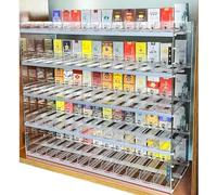 Generico Espositore per Sigarette a più Livelli, espositore per Snack e Altri Prodotti al Dettaglio, Adatto per Negozi al Dettaglio, espositore a Parete per minimarket - Distributore Automatico di Si