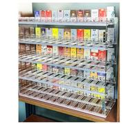 Generico Espositore per Sigarette a più Livelli, espositore per Snack e Altri Prodotti al Dettaglio, Adatto per Negozi, espositori per sigari, Blunt, cartine o Caramelle, Organizer da banco per negoz