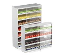 Generico Espositore per Sigarette con Porta Scorrevole e Serratura - Supporto Automatico a Parete per Negozi al Dettaglio, Uso Commerciale - 1 Pezzo, Design Elegante per riporre Le Sigarette in Modo