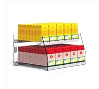 Generico Espositore per Sigarette in Acrilico - Organizer da Parete Trasparente per Sigarette, accendini, fiammiferi e gomme da Masticare - Soluzione salvaspazio, Dimensioni: 61,5 cm x 28,4 cm x 24 c