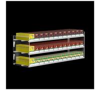 Generico Espositore per Sigarette in Acrilico - Supporto da Parete e da banco, 3 Strati, mobiletto per Vendita al Dettaglio a 12 colonne per minimarket e tabaccherie, organizzatore per Sigarette comm