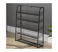 Generico Espositore per Snack a 5 Livelli con Porta Etichette, Organizer da banco per Caramelle e gomme da Masticare, scaffale a Parete per supermercati e minimarket (Nero, 45x15x67 cm)