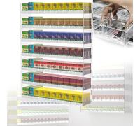 Generico Espositore per Snack, scaffale per Vendita al Dettaglio, Organizer per Snack, espositore per supermercati, vetrina per Sigarette in Acrilico con Sistema di Spinta Automatica per l'organizzaz