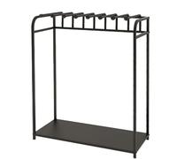 Generico Espositore per trapunte in Acciaio Resistente, Organizer per Tessuti per la casa per Coperte, Tende, Sciarpe, Asciugamani - Porta Campioni di Tessuto Commerciale (Nero, 120x50x135 cm)