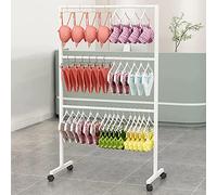 Generico Espositore portaoggetti a più Livelli, Organizer per Abbigliamento, Supporto Mobile a 3 Livelli con Ruote per l'organizzazione di Negozi al Dettaglio