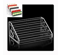 Generico Espositori per Negozi, espositori a griglia, espositori indipendenti, espositori mobili, espositori per supermercati, espositore per Sigarette Trasparente a 5 Strati - Scaffale a Scala trasp