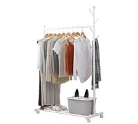 Generico Espositori per Negozi, espositori indipendenti, espositori mobili, espositori per supermercati, Appendiabiti con Ruote e Ripiani, Appendiabiti in Acciaio Resistente per Camera da Letto, orga