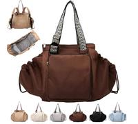Generico Essential Tote Bag, Everyday Bag,Multifunctional Travel Organizer Bag,Boasts Great Storage Capacity (Coffee)