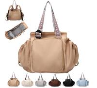 Generico Essential Tote Bag, Everyday Bag,Multifunctional Travel Organizer Bag,Boasts Great Storage Capacity (Khaki)