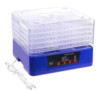 Generico Essiccatore per Alimenti, Essiccatore A 5 Ripiani, Essiccazione Ad Alta Efficienza da 350 W, Temperatura Regolabile da 35 A 70 Gradi (Blue)