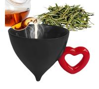 Generico estetica - per bevande carina | Bicchieri con impugnatura a cuore - Dettaglio artigianale a cono fatto a mano, romantico regalo regalabile per donne e ragazze, decorazioni per feste di com