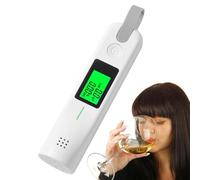 Generico Etilometro alcolico, Display a LED ad Alta precisione Penna per rilevamento Alcol Senza Contatto, USB Ricaricabile Luce e Suono Avvertenza Breath Alcohol Tester Garantire la Sicurezza